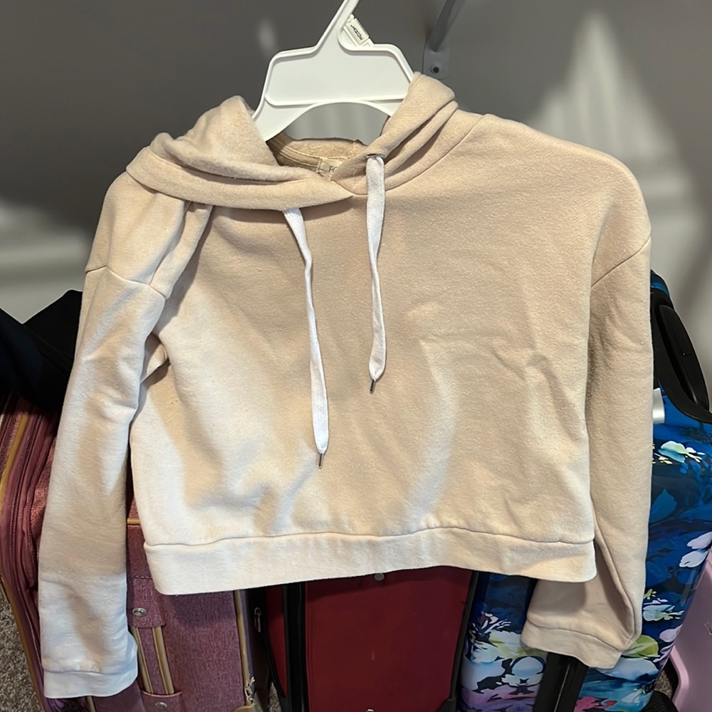 Perfect condition nude cropped hoody